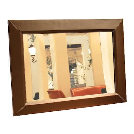 Milena Rectangular Leather Wall Mirror